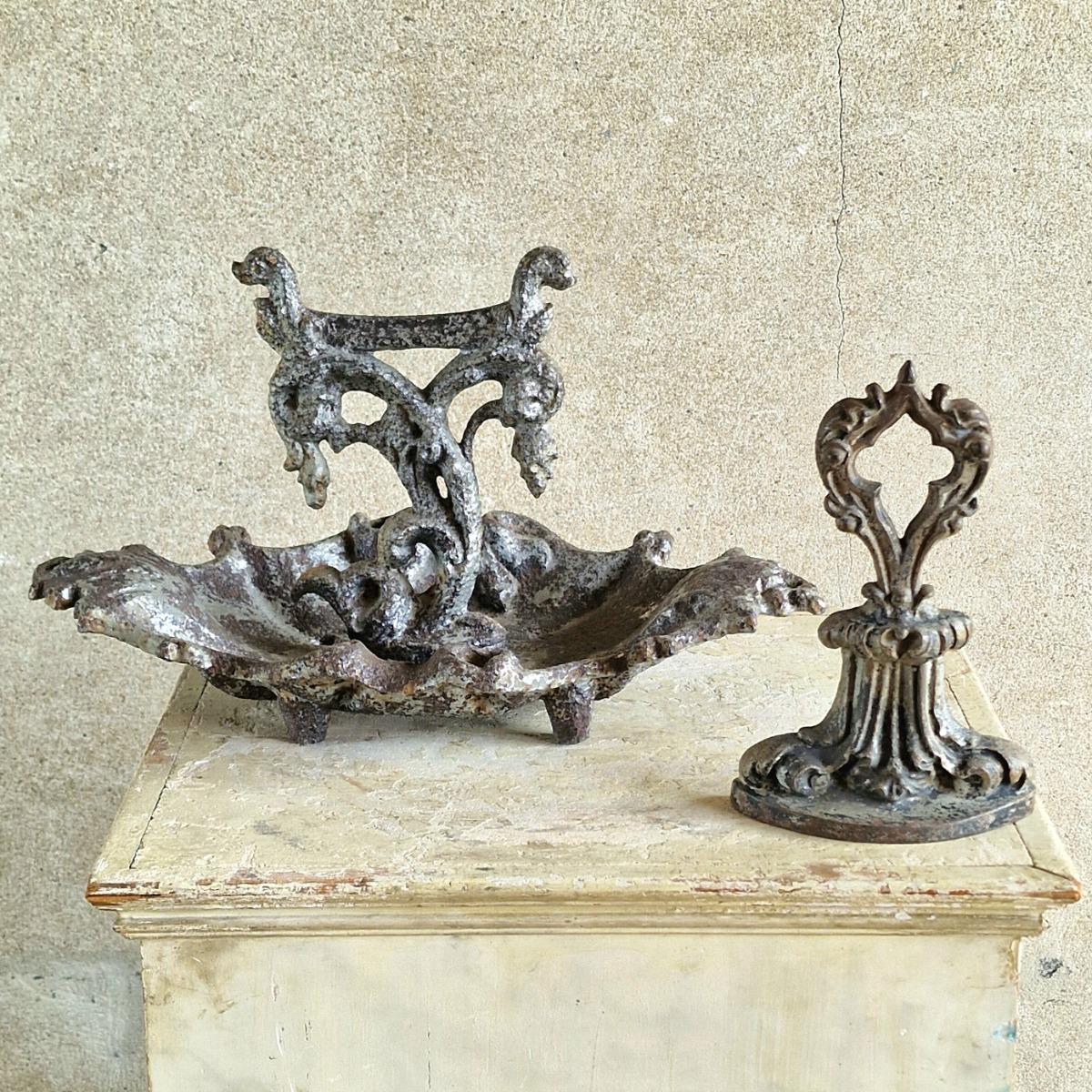 Cast iron Boot scraper and doorstop