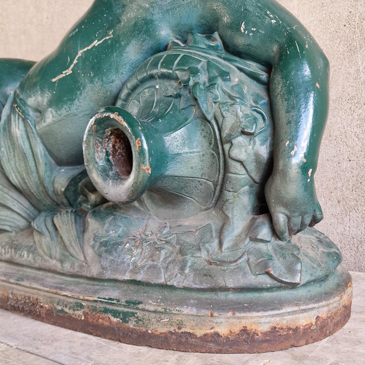 19thC cast iron fountain by A.Durenne