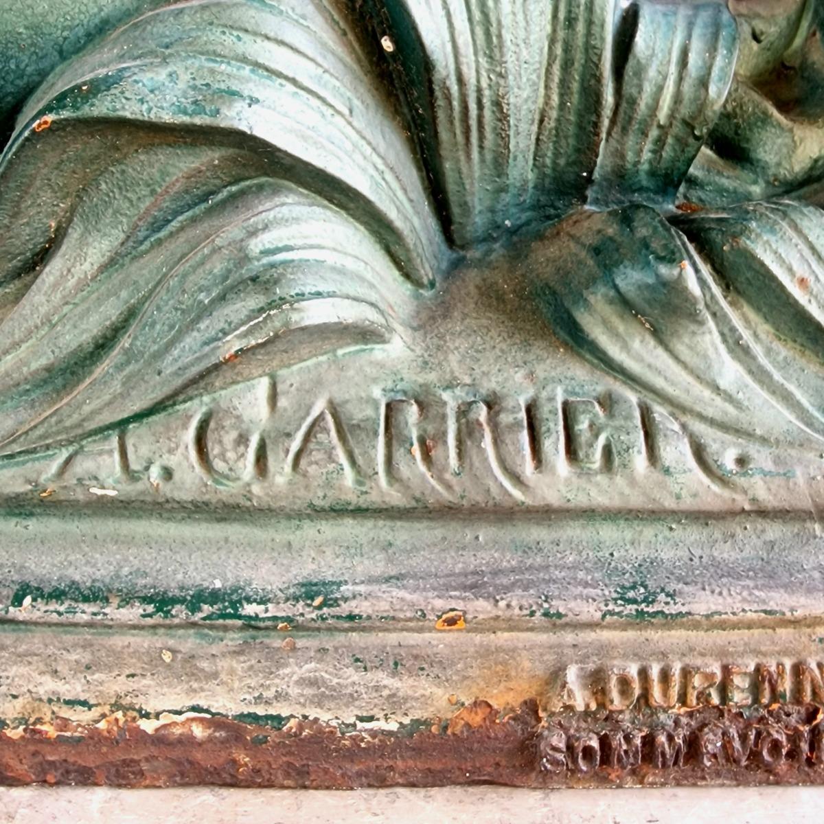 19thC cast iron fountain by A.Durenne