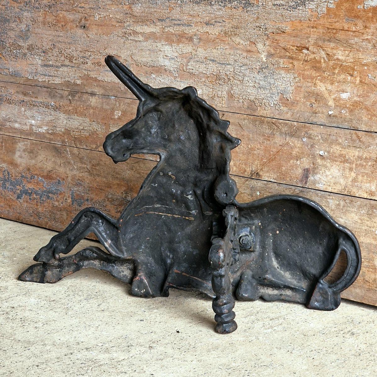 19thC unicorn boot scraper