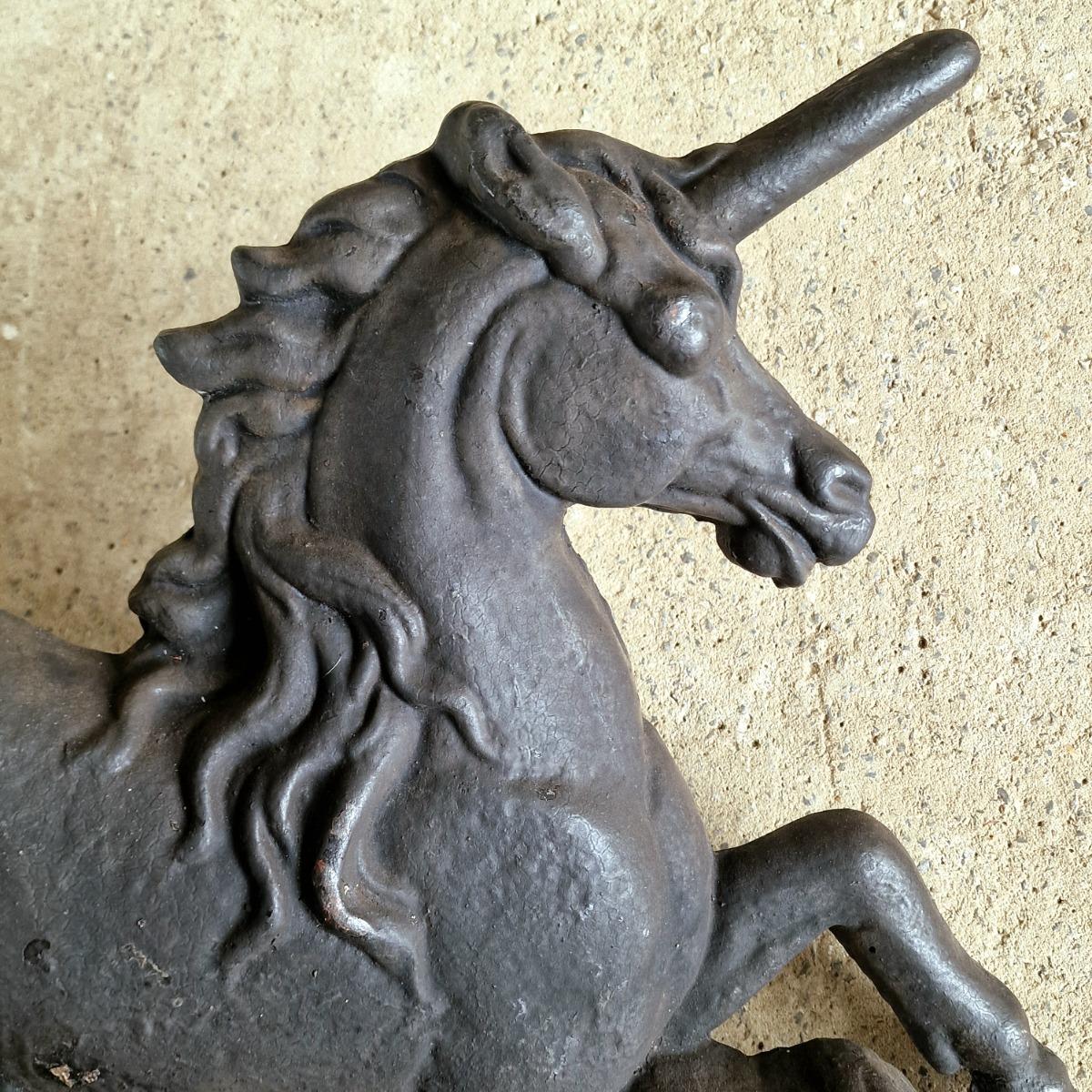19thC unicorn boot scraper