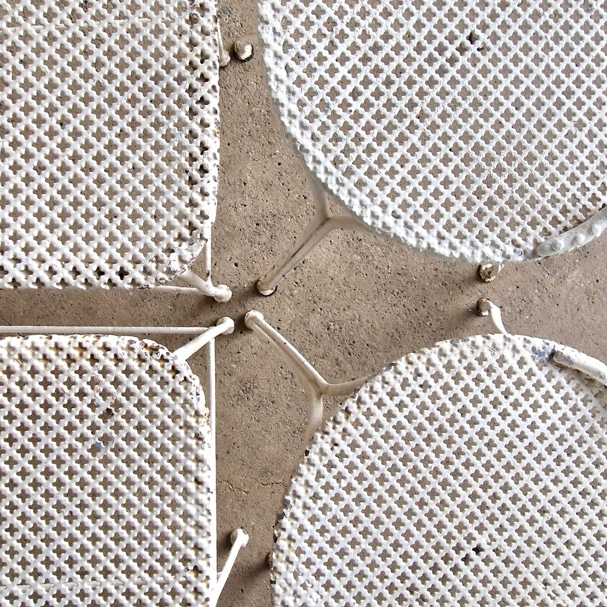 2+2 metal garden chairs