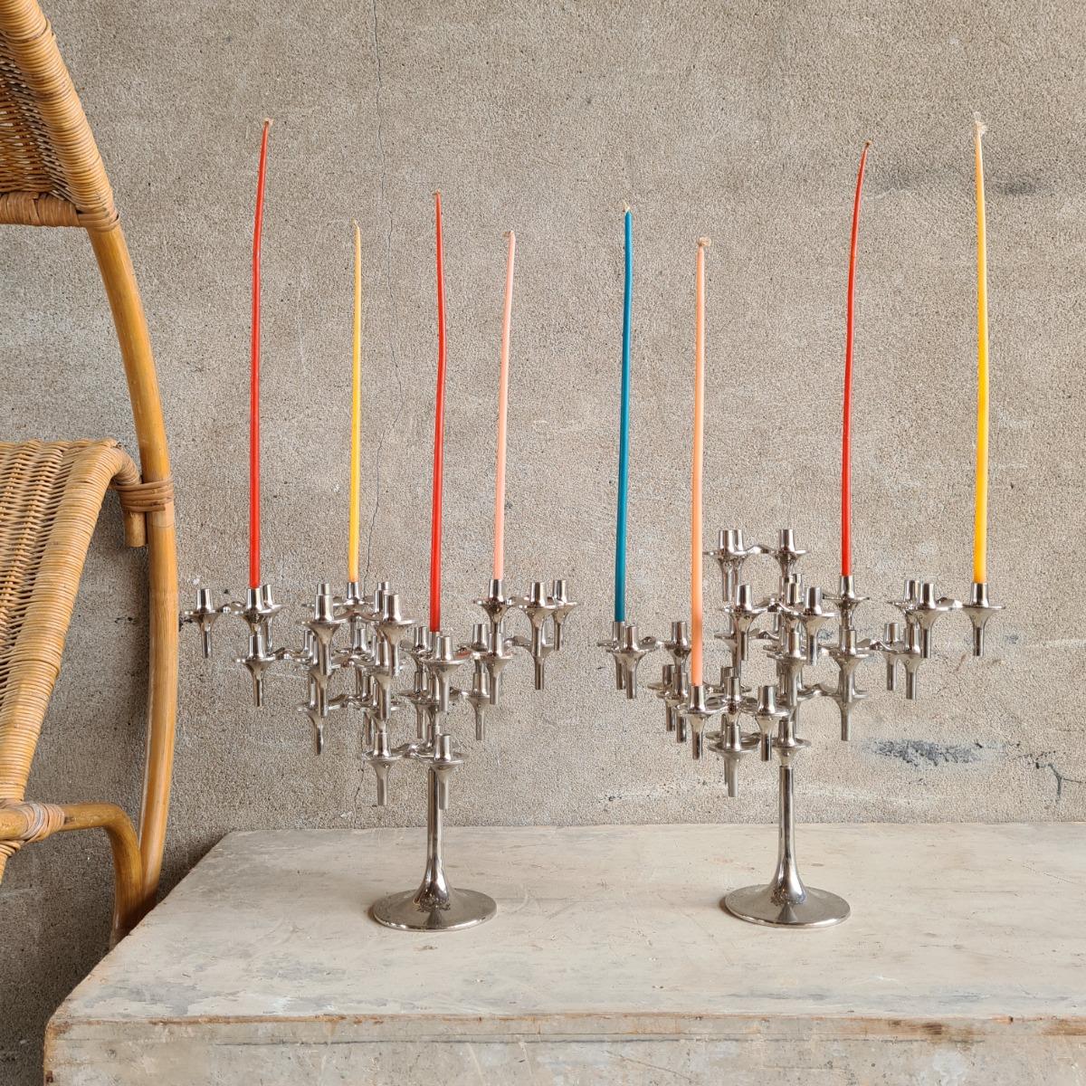 2 tree candle holders