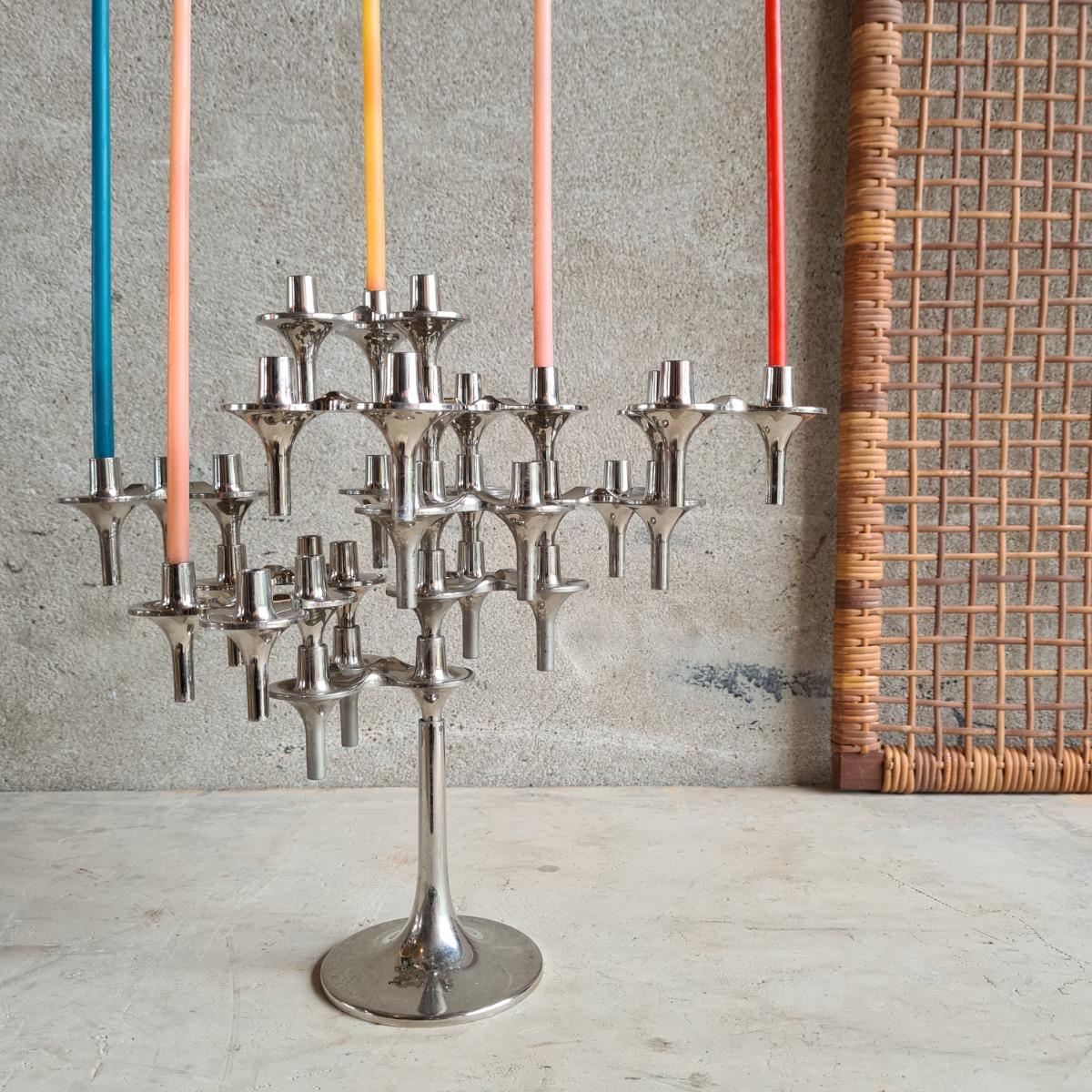 2 tree candle holders