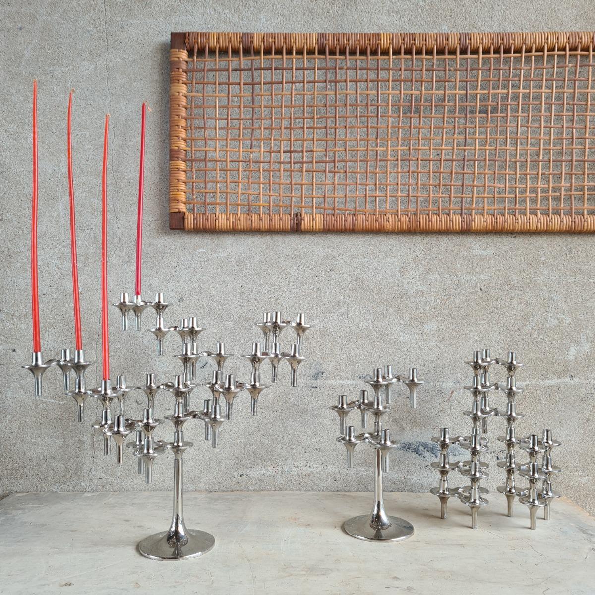 2 tree candle holders