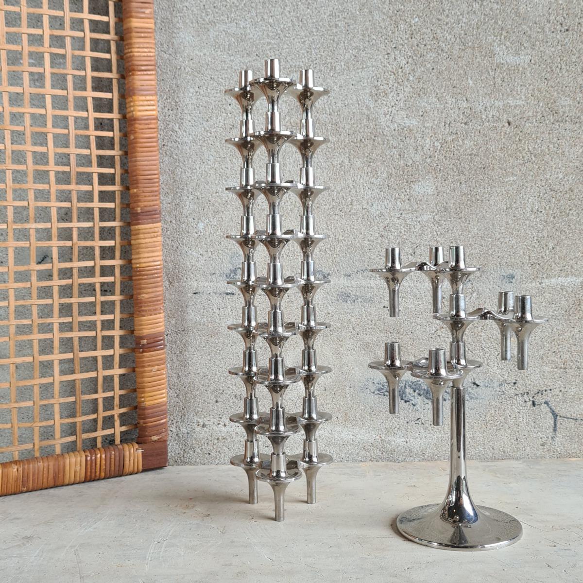 2 tree candle holders