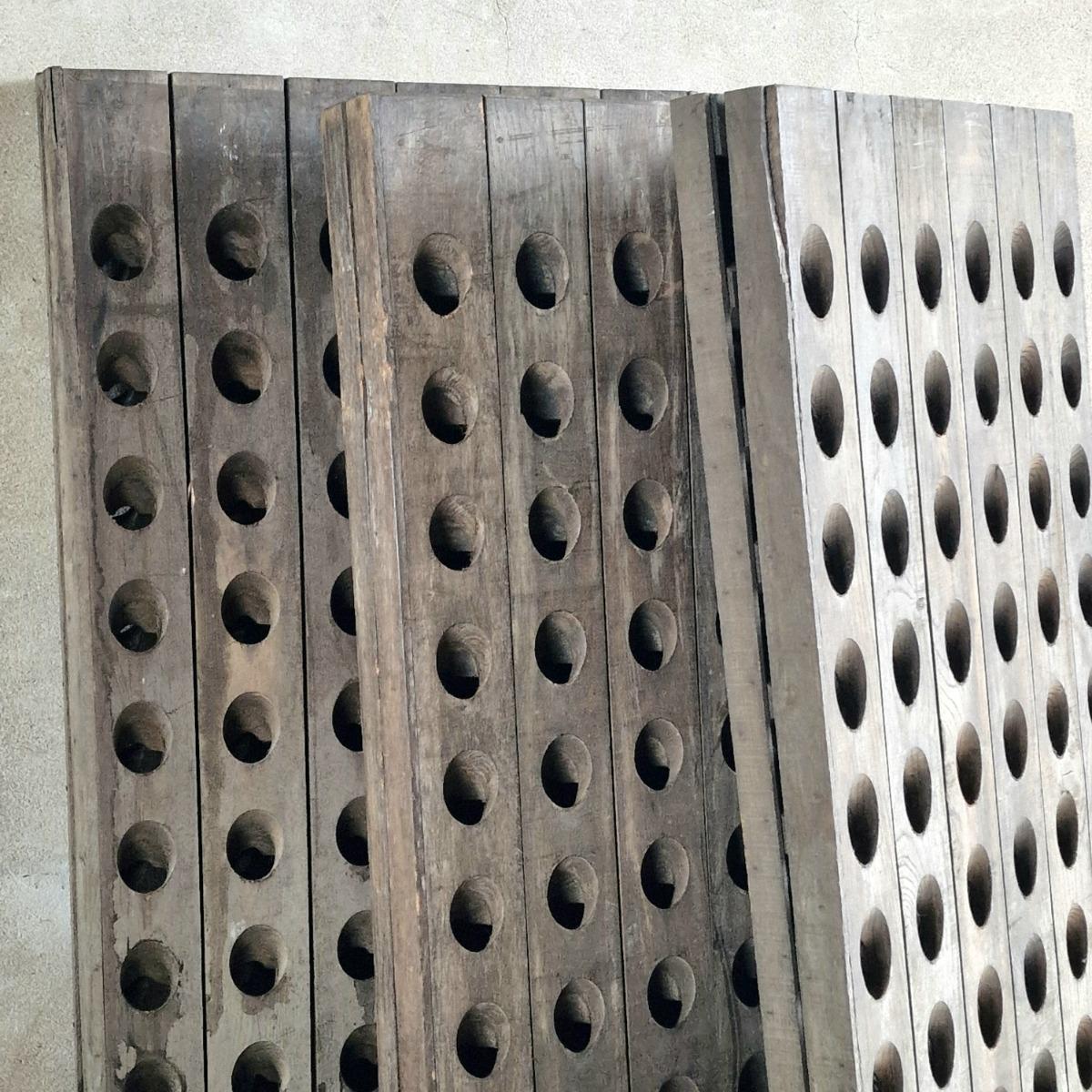 3 Champagne bottle racks