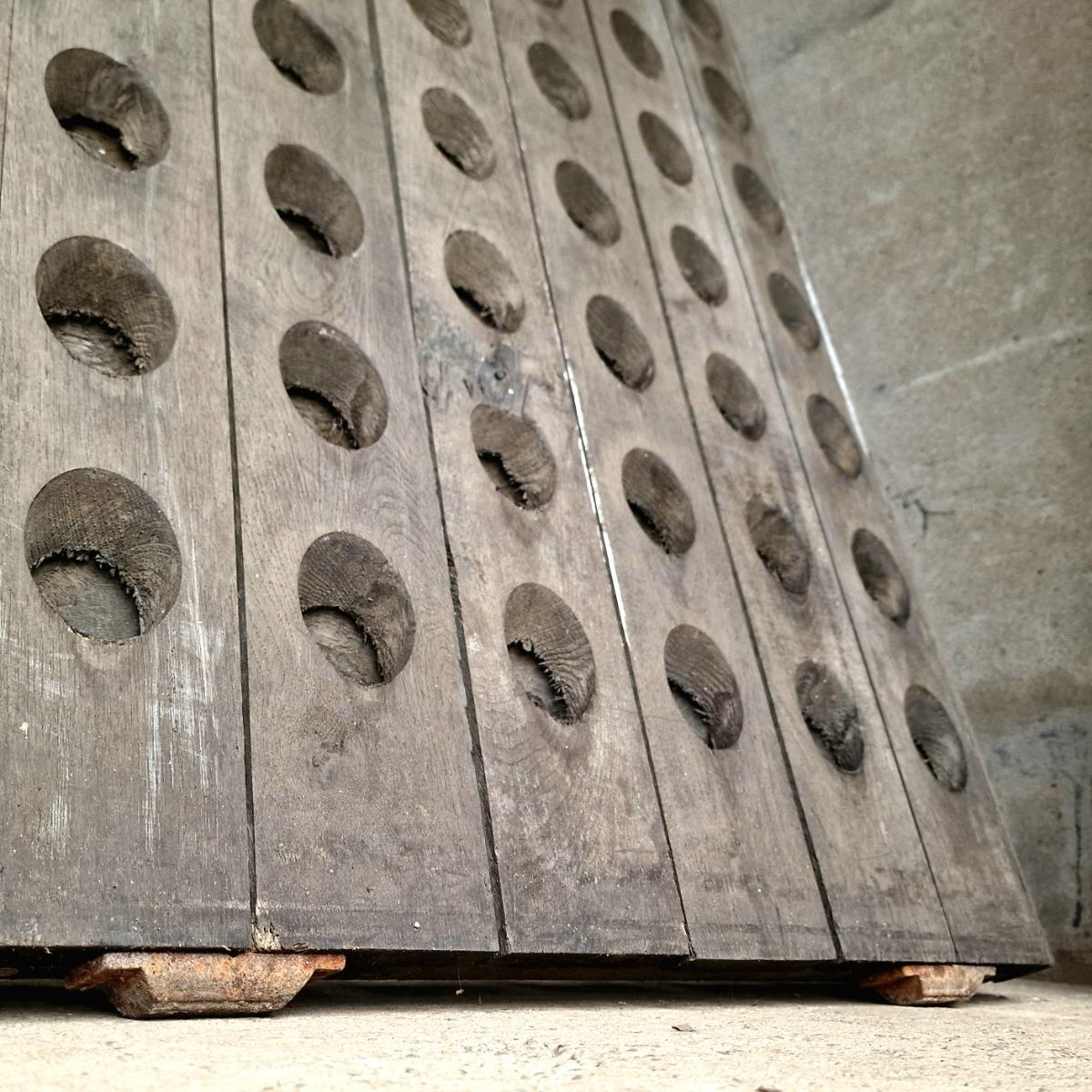 3 Champagne bottle racks