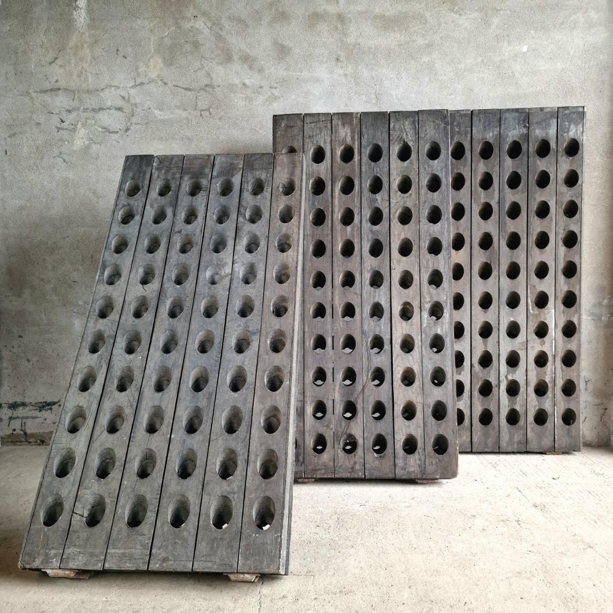 3 Champagne bottle racks