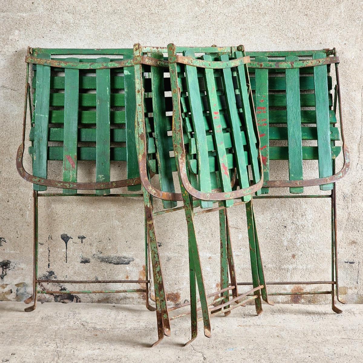 4 foldable garden chairs