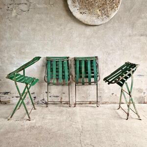 4 foldable garden chairs