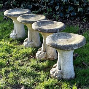 4 mushroom stools