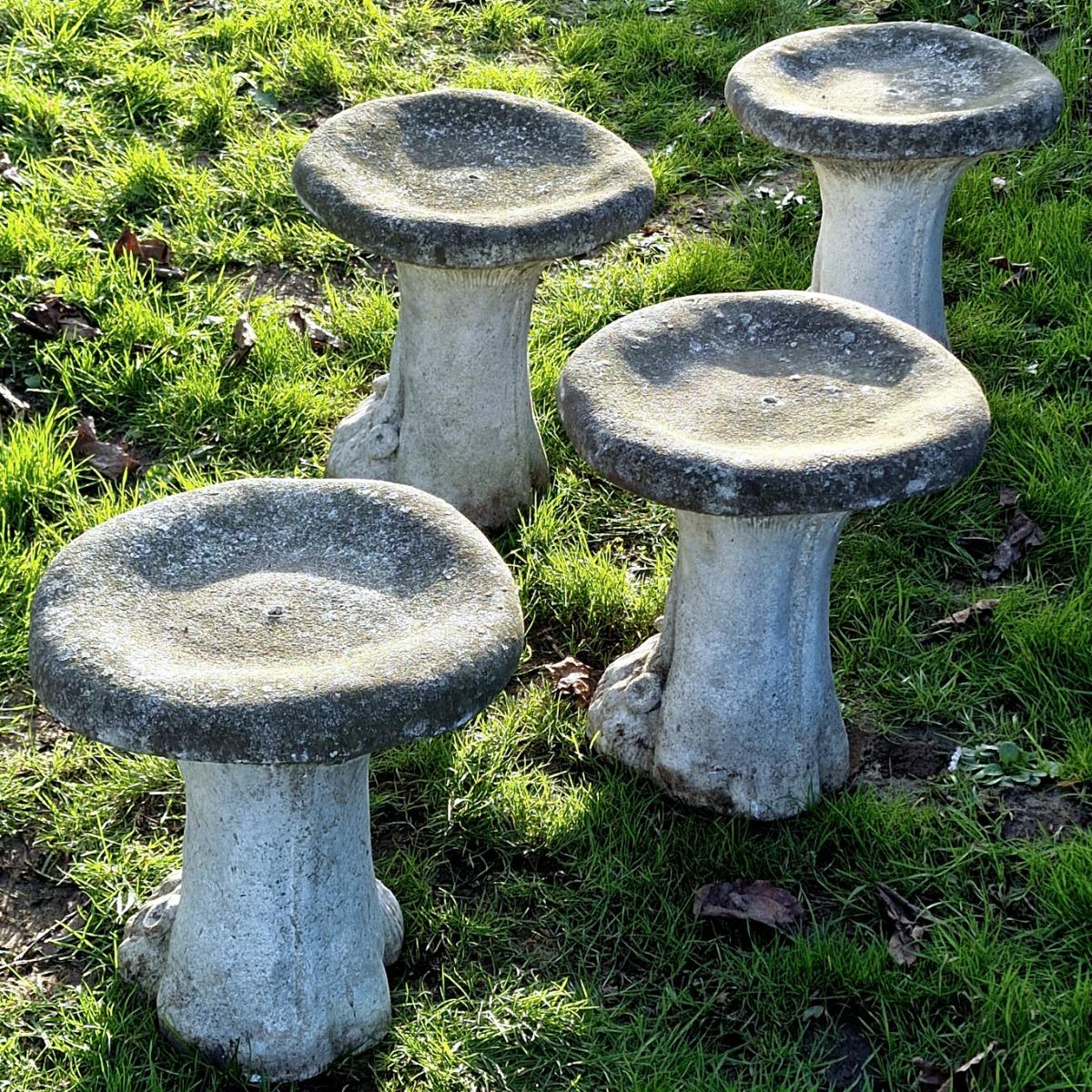 4 mushroom stools
