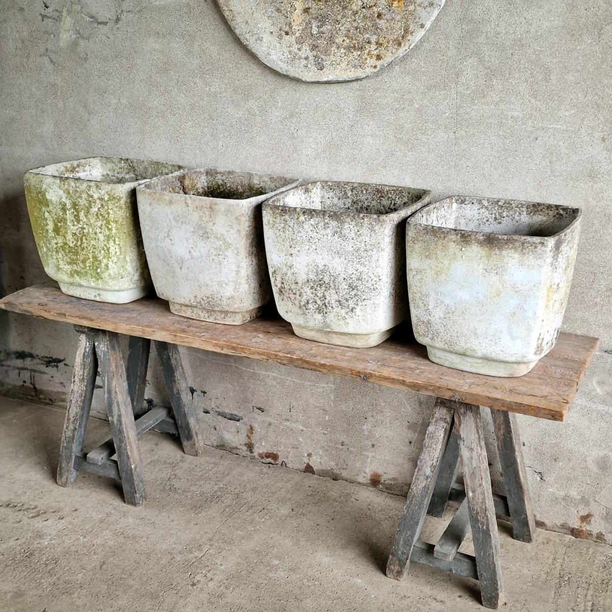 4 Willy Guhl planters