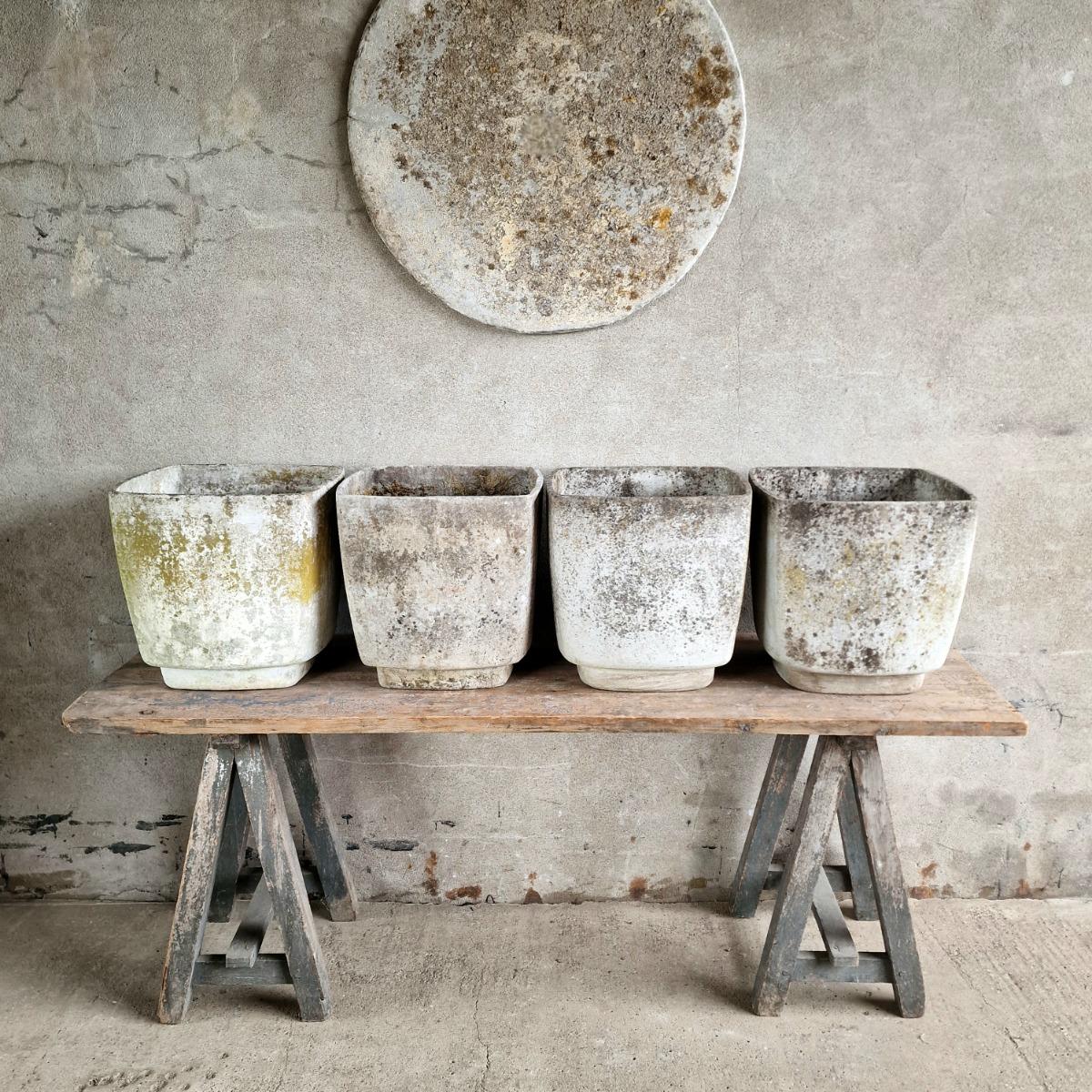 4 Willy Guhl planters