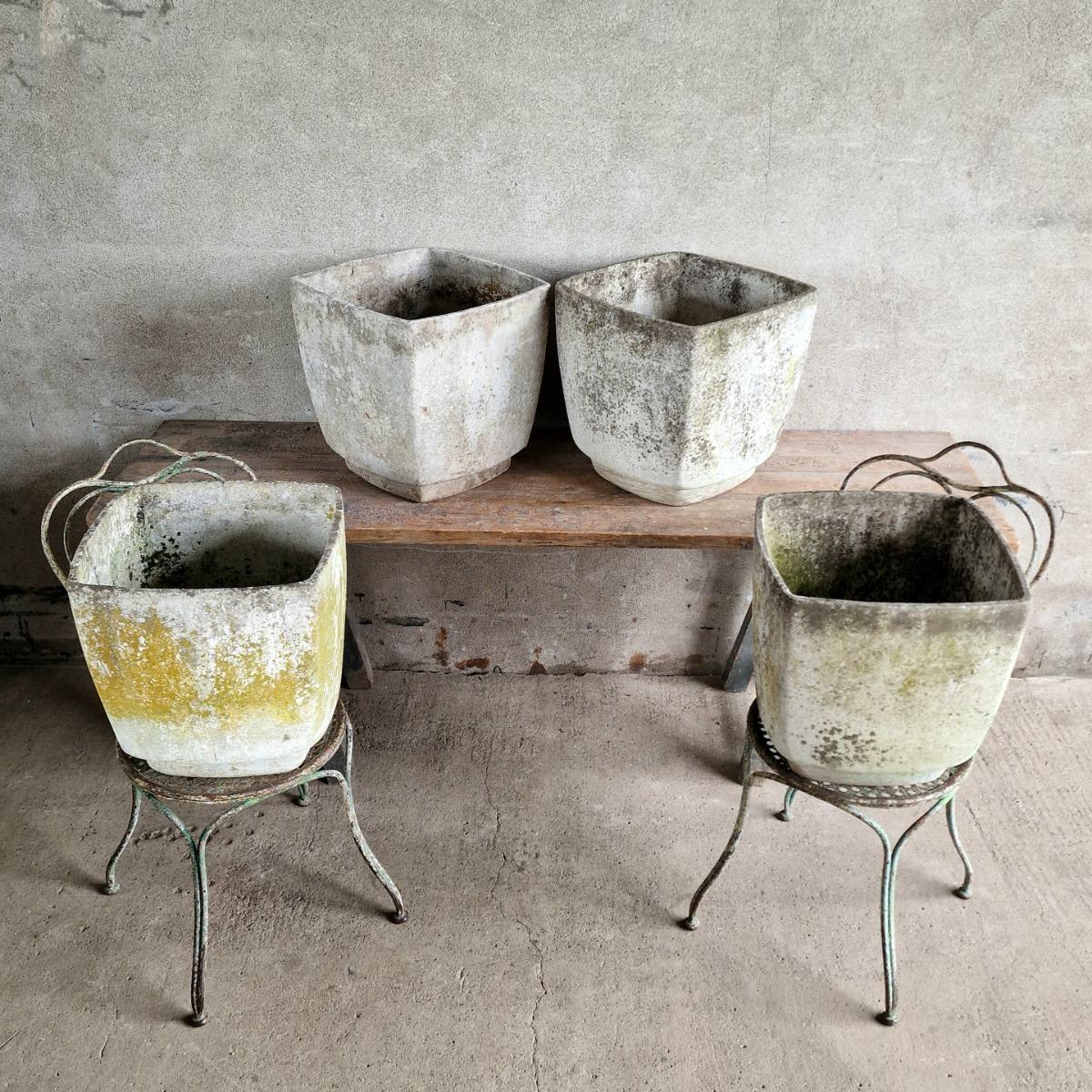 4 Willy Guhl planters