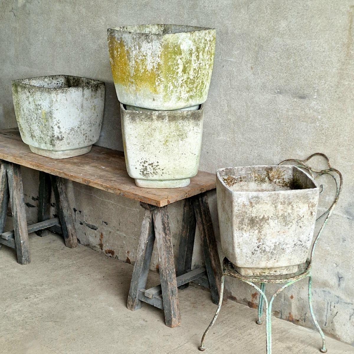 4 Willy Guhl planters