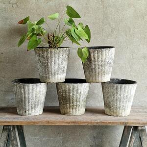 5 cast stone planters