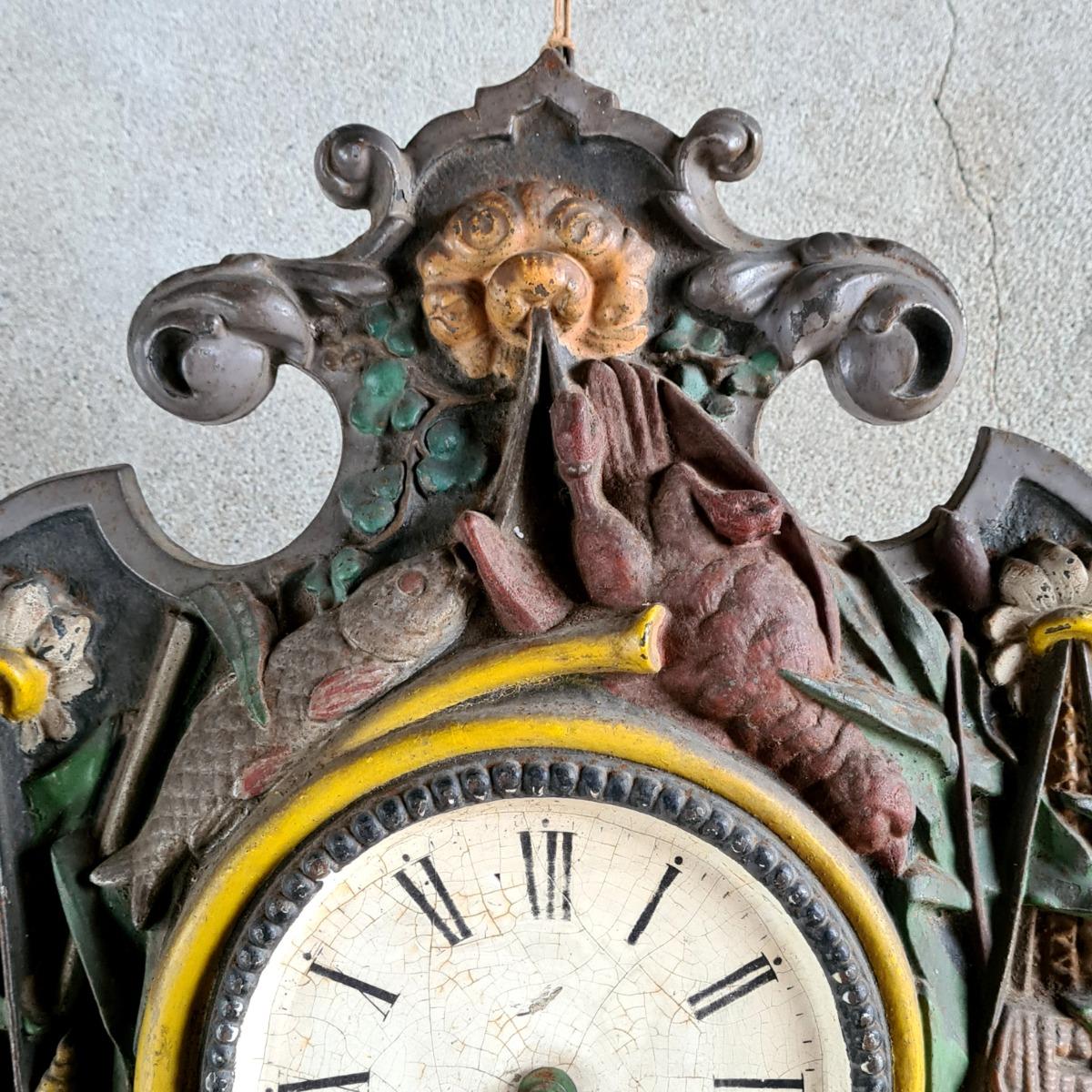 Antique cast iron clock