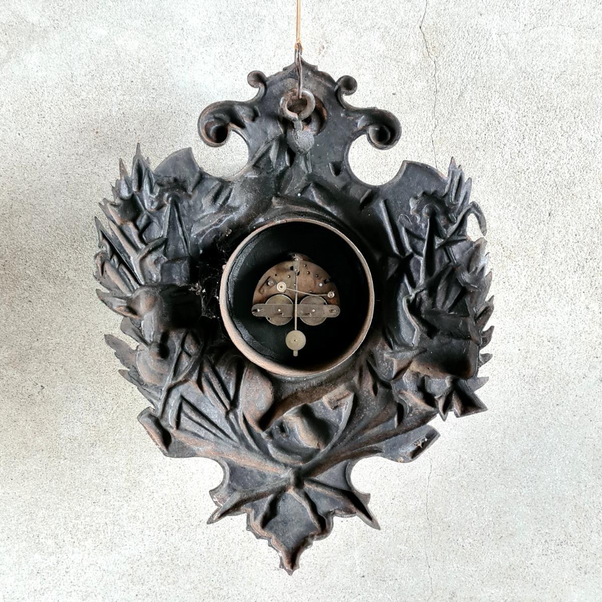 Antique cast iron clock