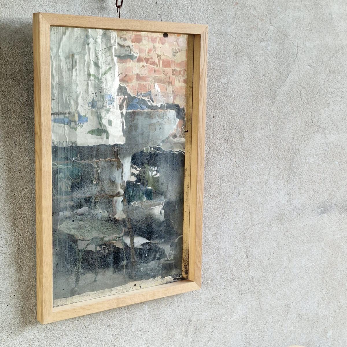 Arty old blurred mirror with modern look