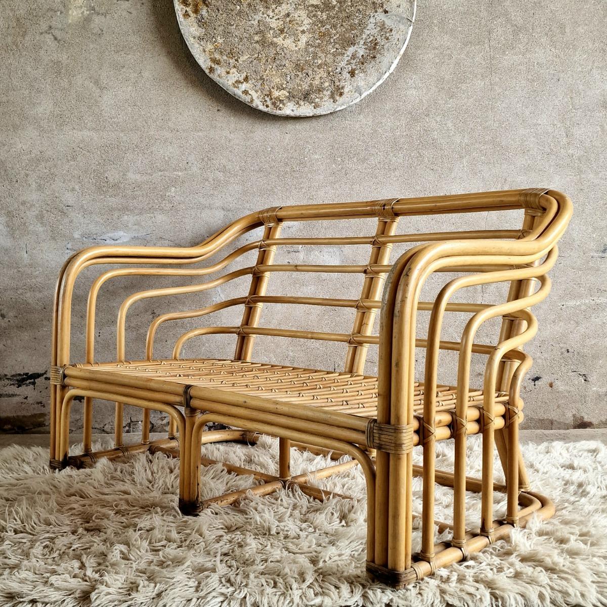 Bamboo 2 seater sofa