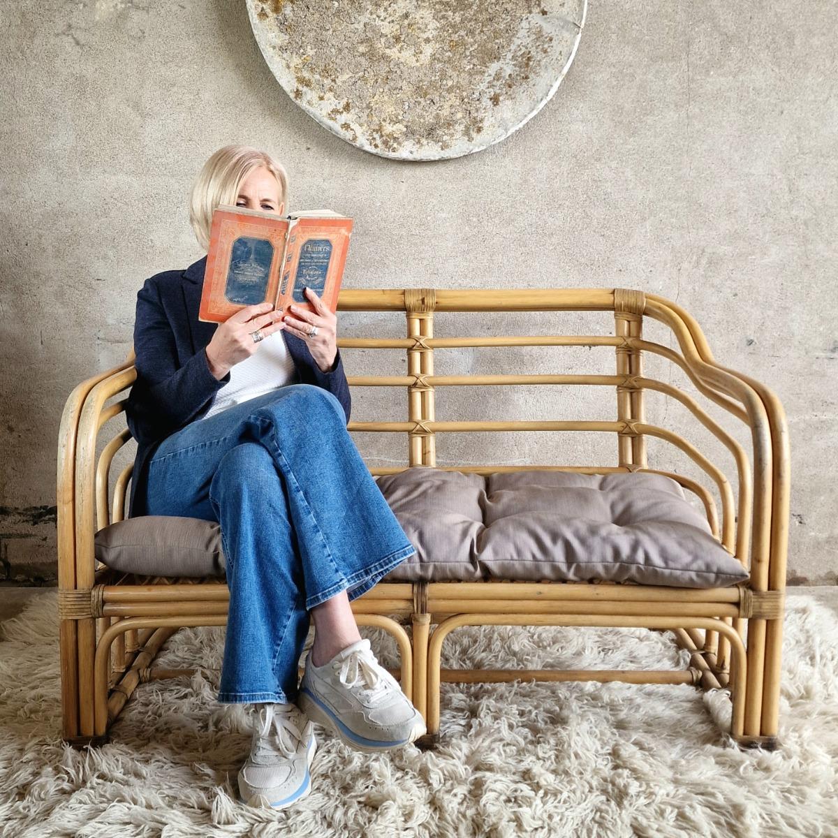 Bamboo 2 seater sofa