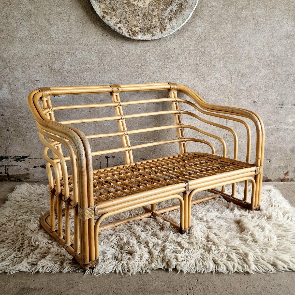 Bamboo 2 seater sofa