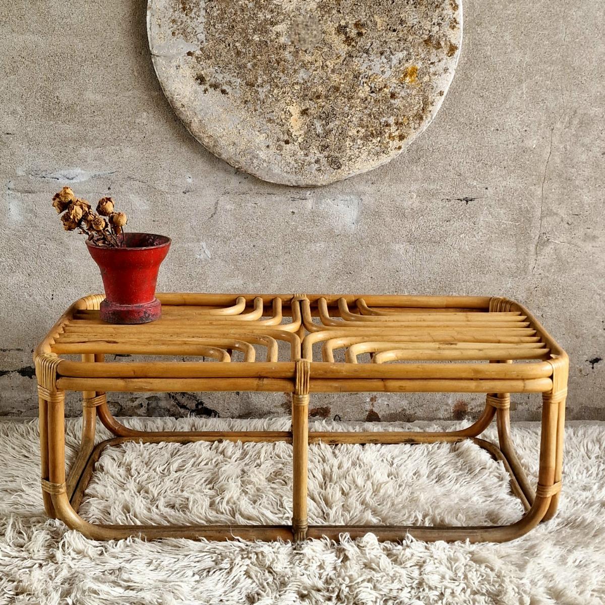 Bamboo coffee table
