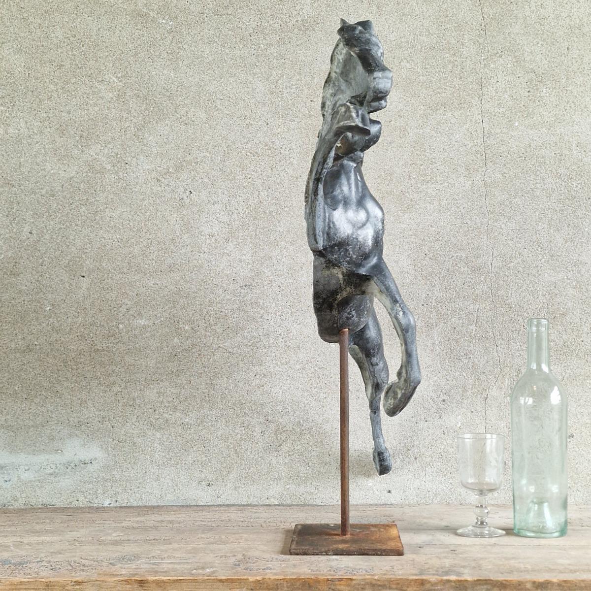 Cast alloy horse