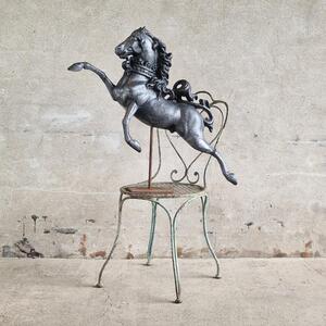 Cast alloy horse