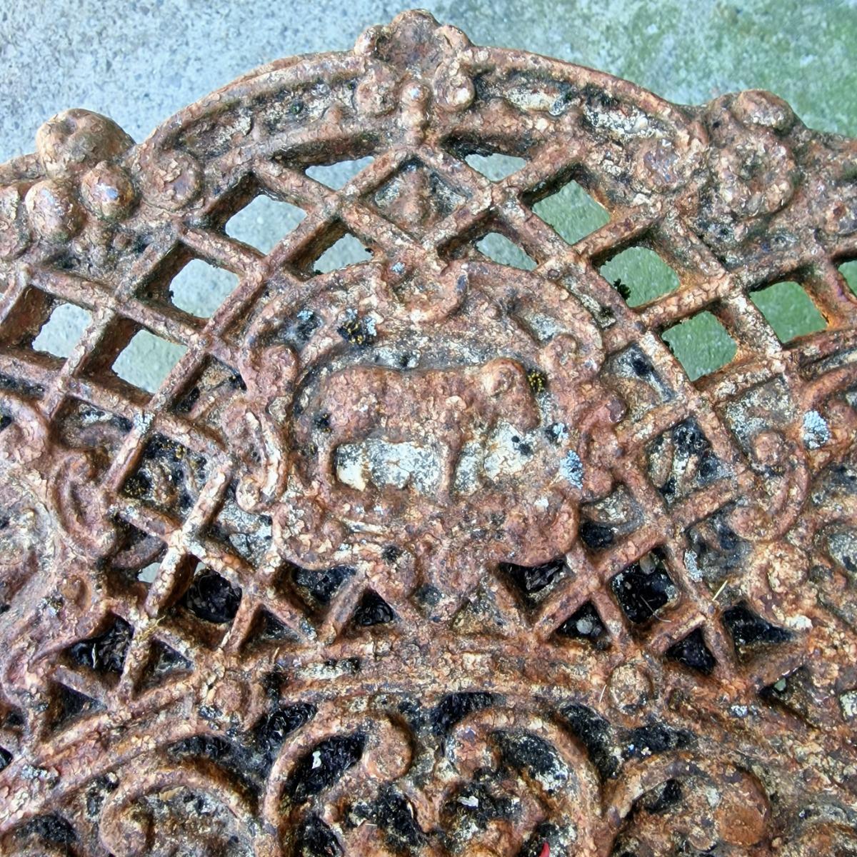 Cast iron zodiac table