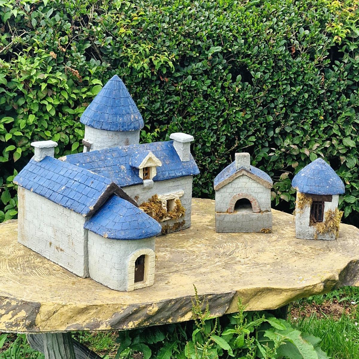 Cast stone country house