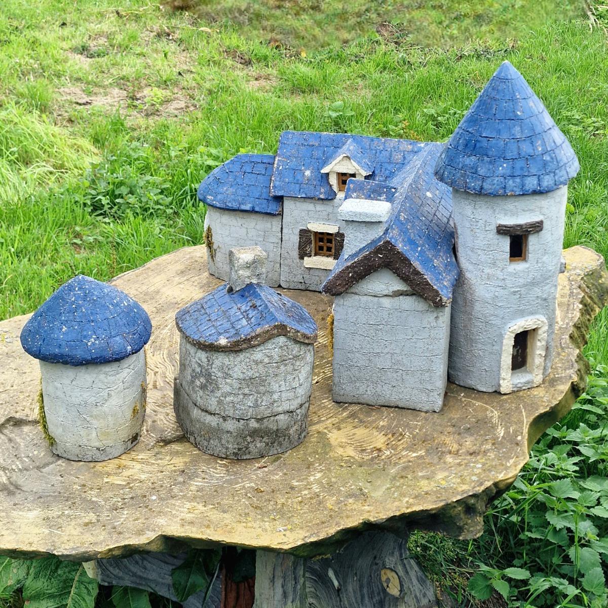 Cast stone country house
