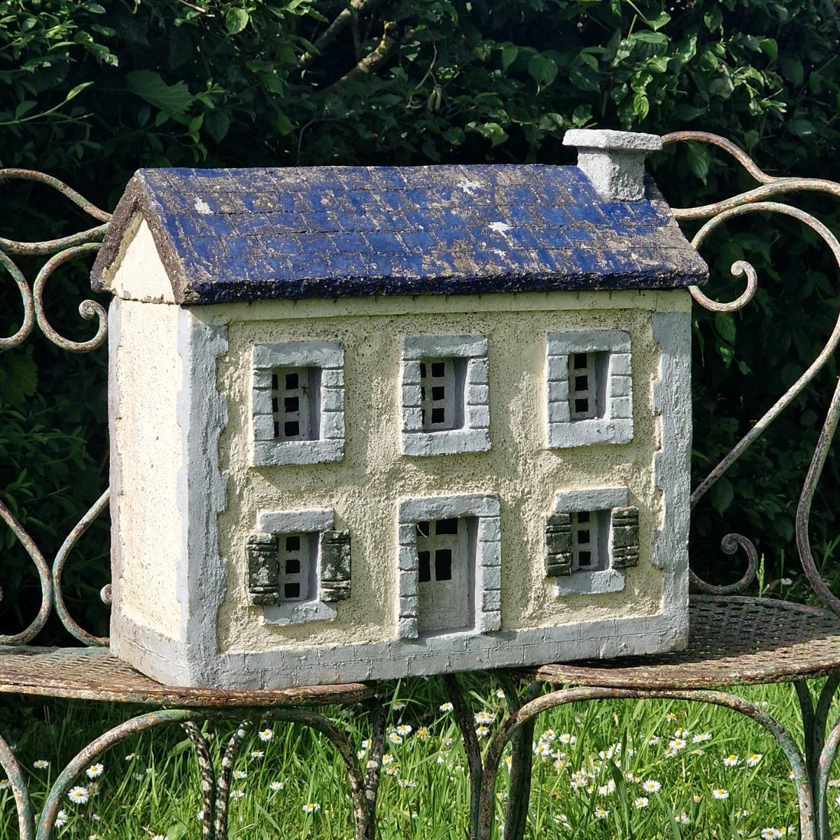 Cast stone house