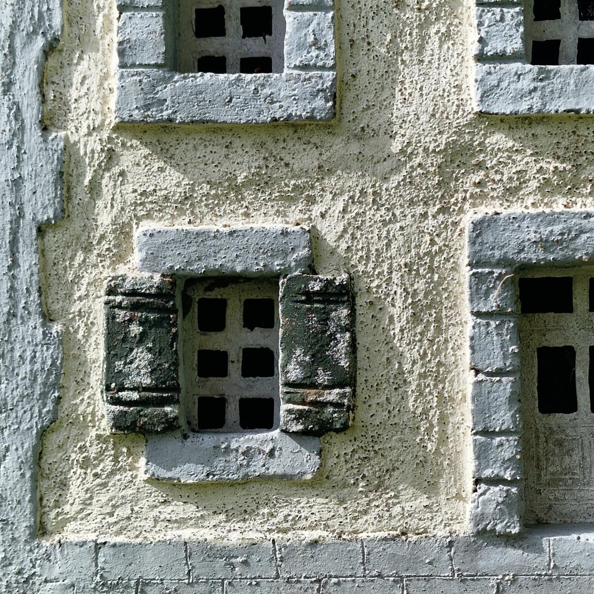 Cast stone house