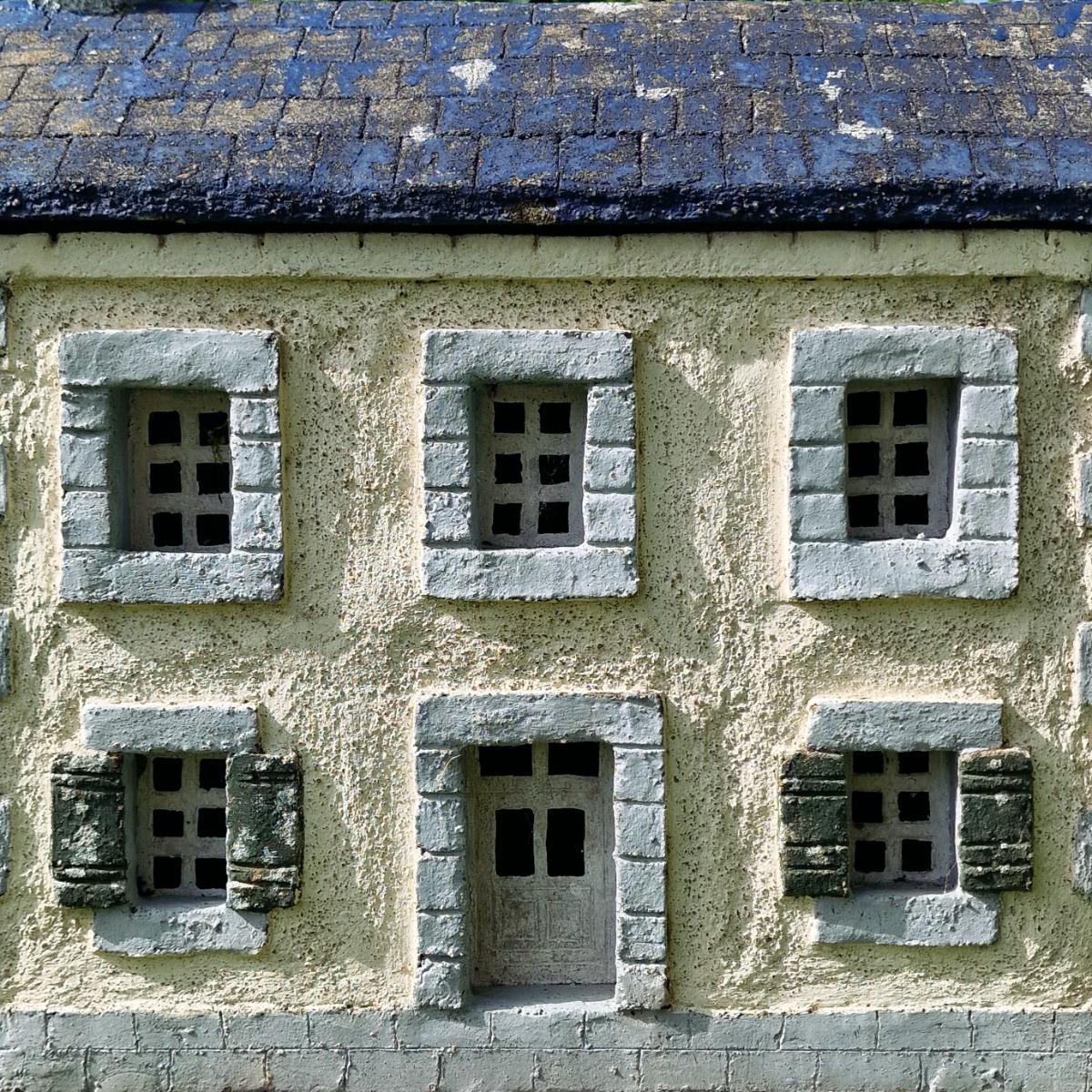 Cast stone house