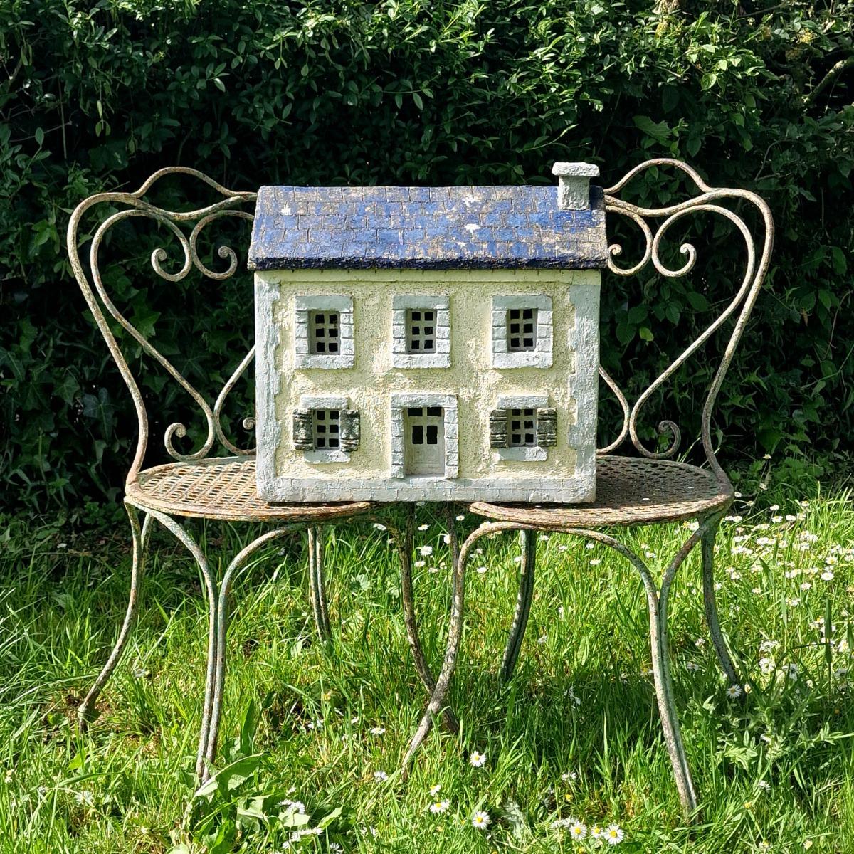 Cast stone house