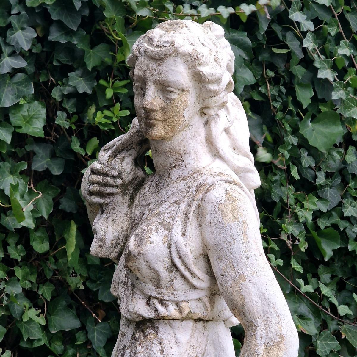 Cast stone statue of Diana