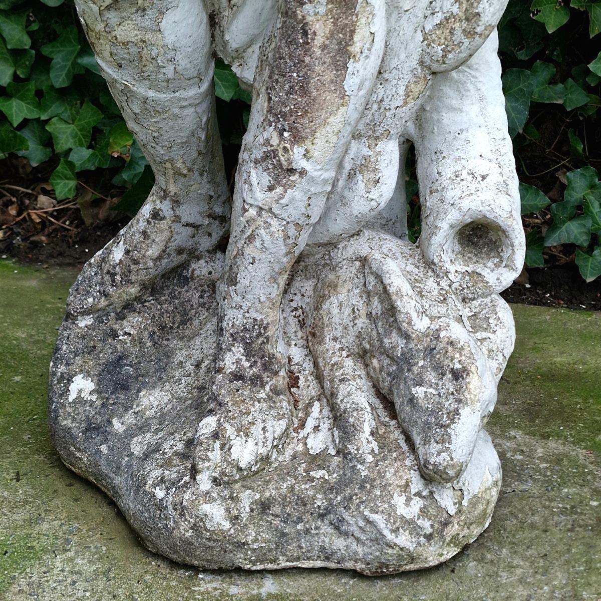 Cast stone statue of Diana