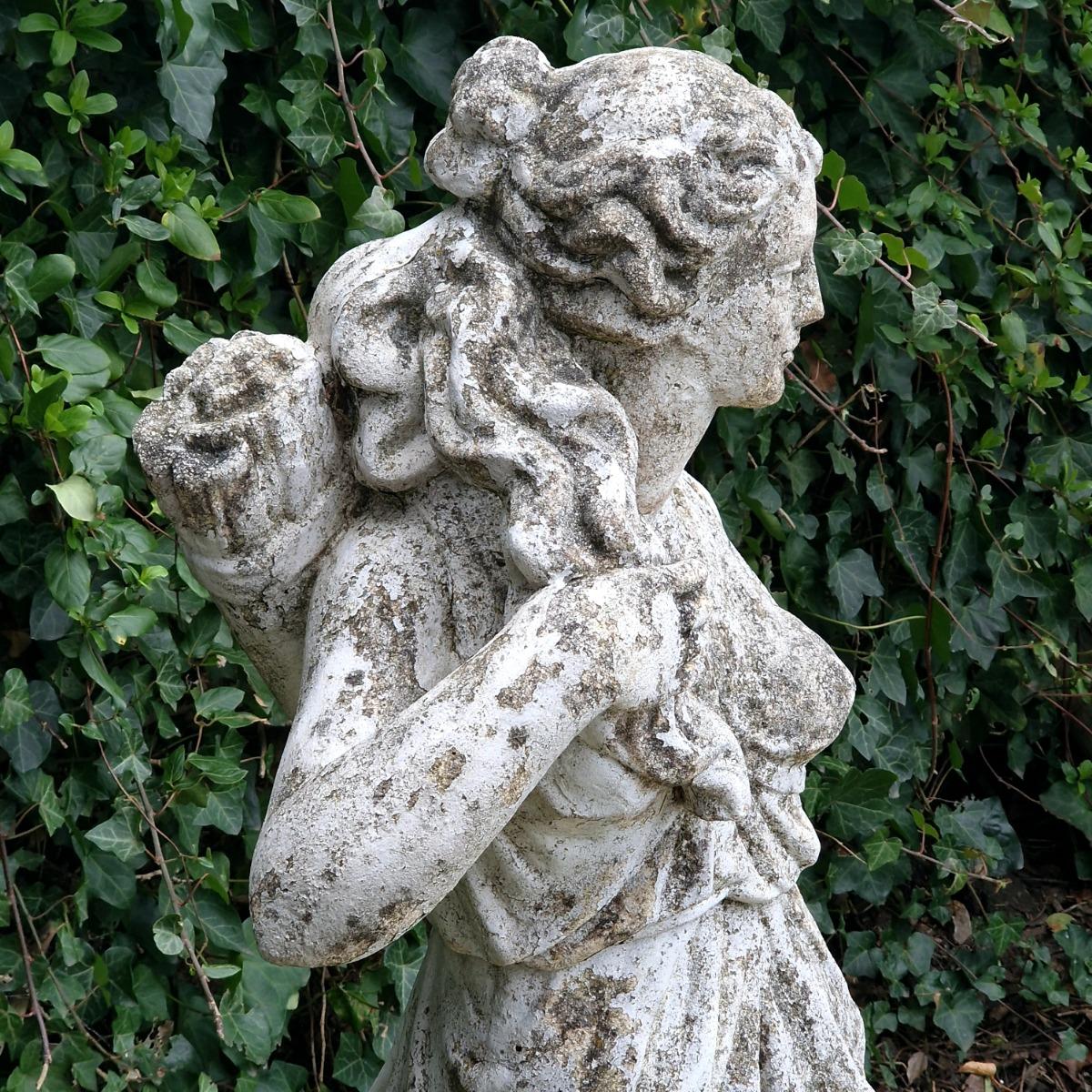 Cast stone statue of Diana