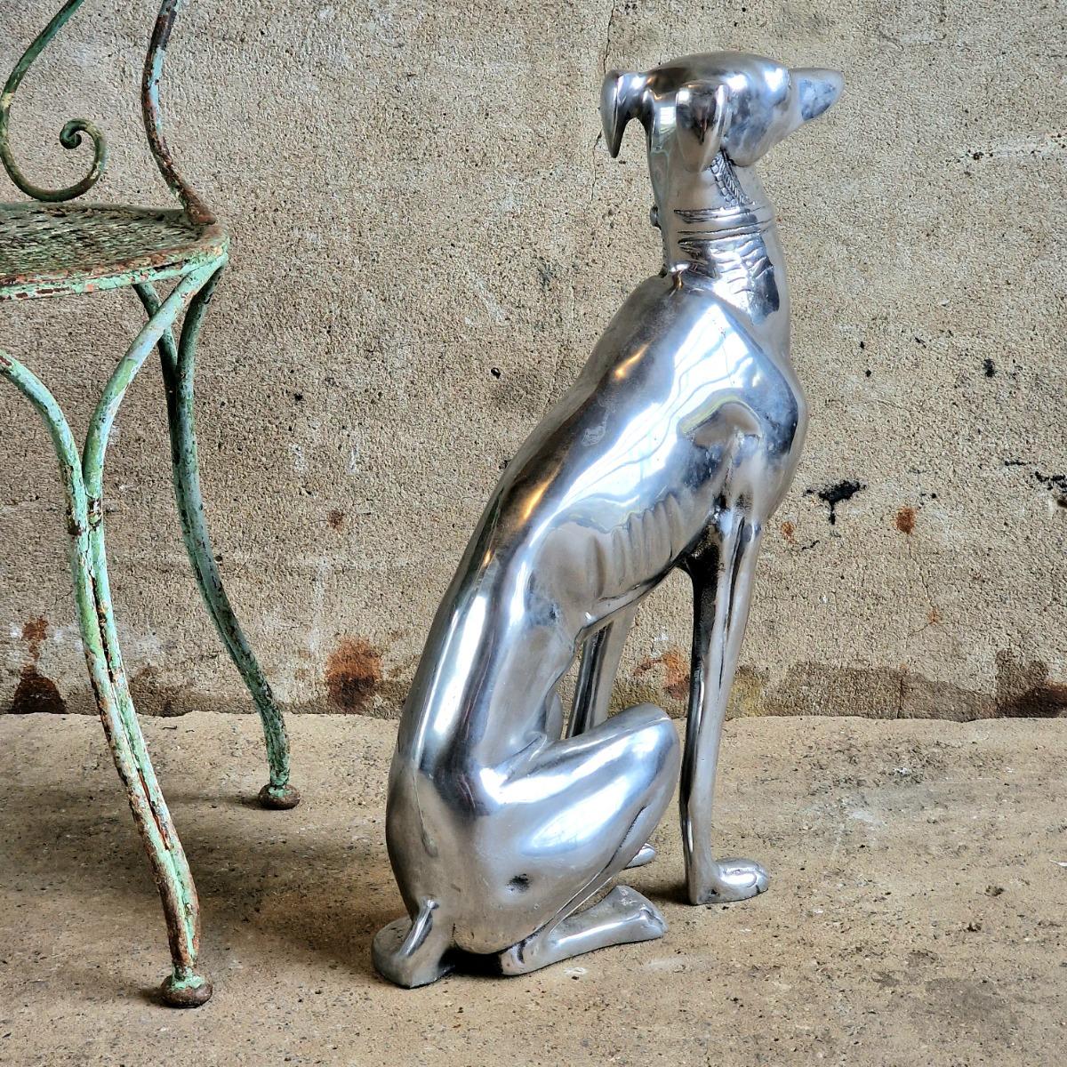 Chromed metal whippet