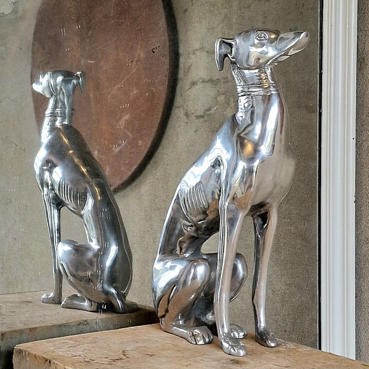 Chromed metal whippet