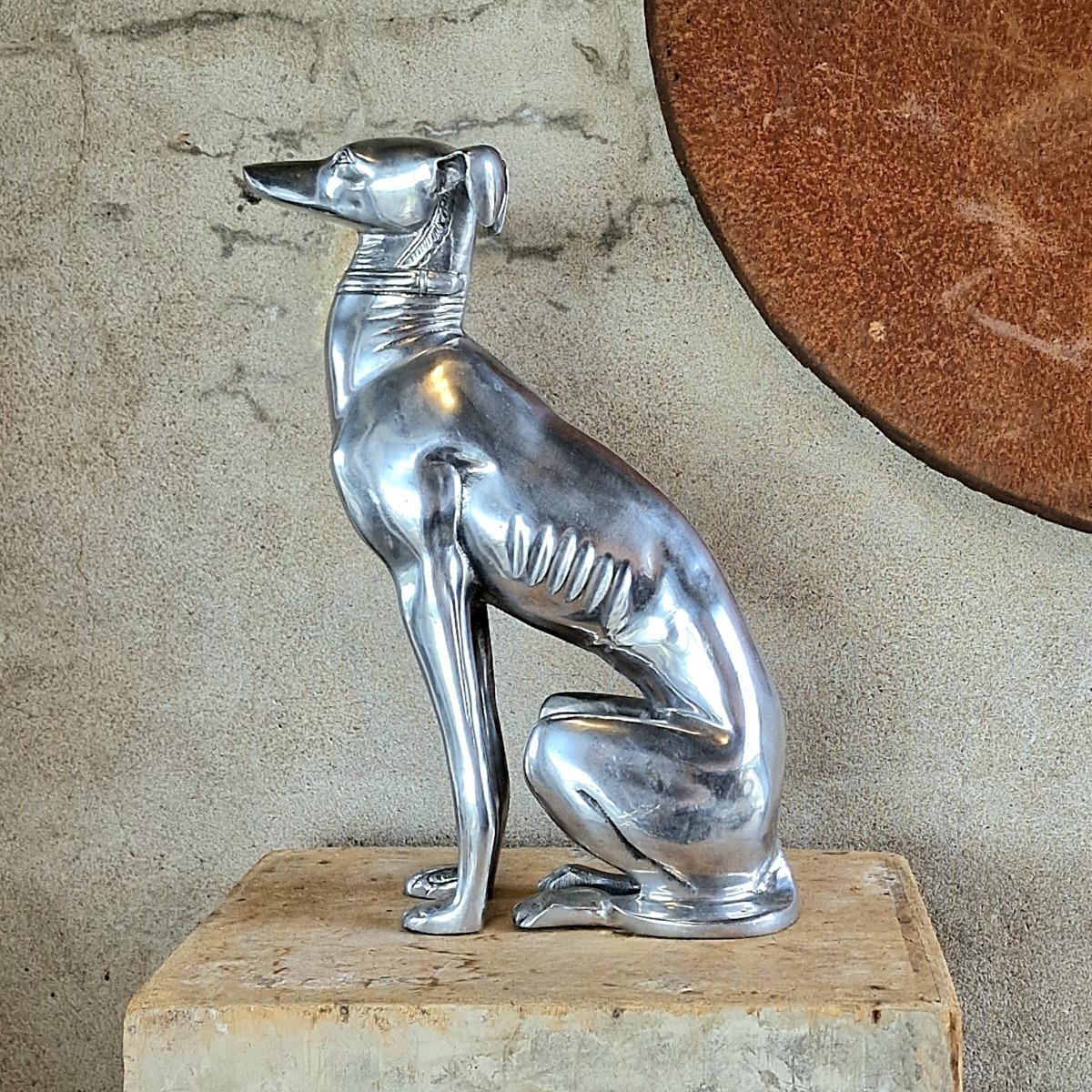 Chromed metal whippet