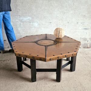 Copper coffee table