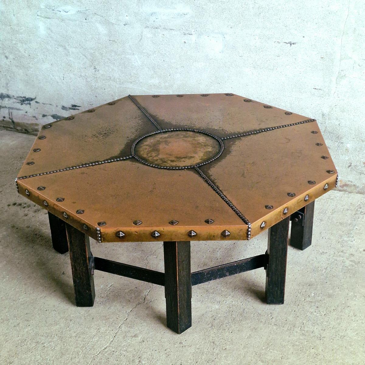 Copper coffee table