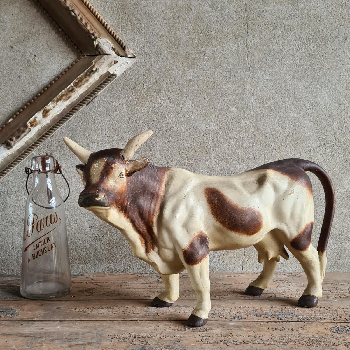 Earthenware cow