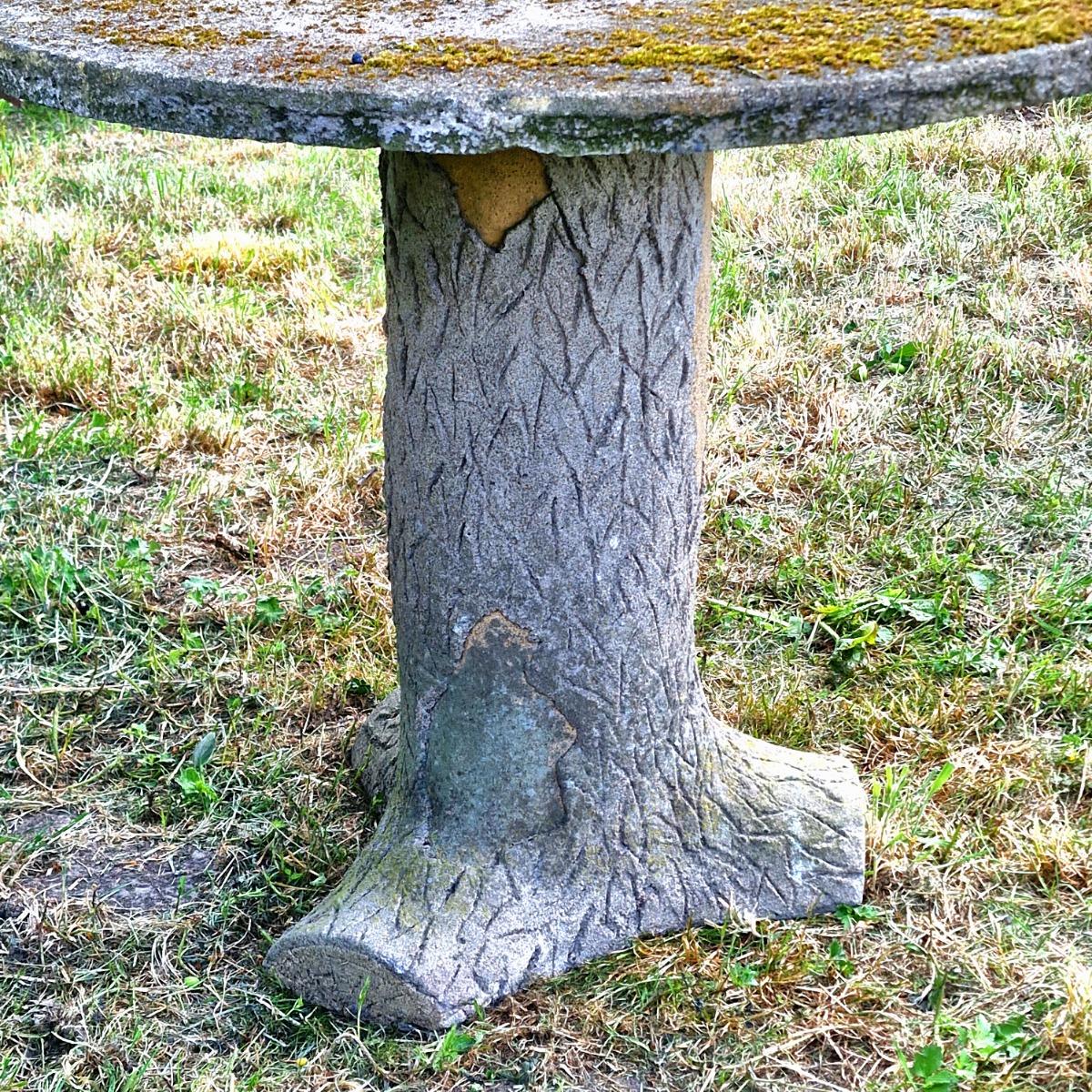 Faux bois table