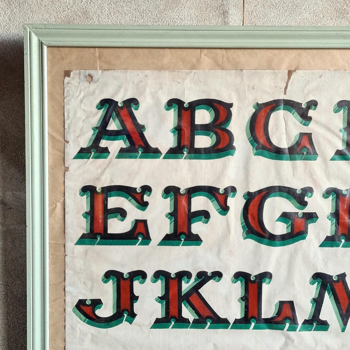 Framed alphabet