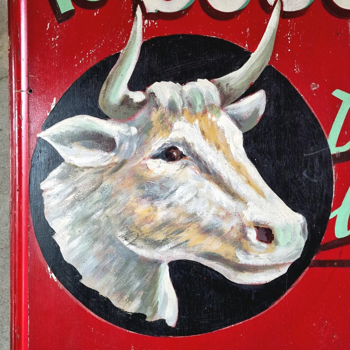 French butcher's shop sign